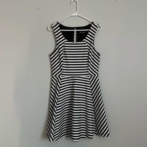 EUC: Black and white striped dress from Express